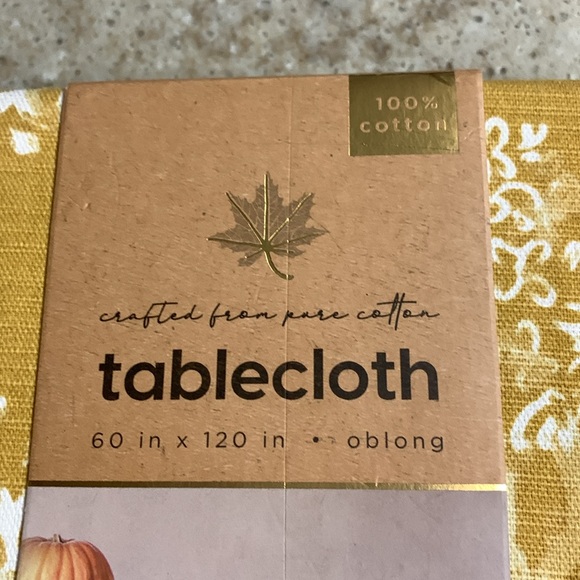 NWT from the hearth 60 x 120 Fall Table Cloth - Picture 3 of 5